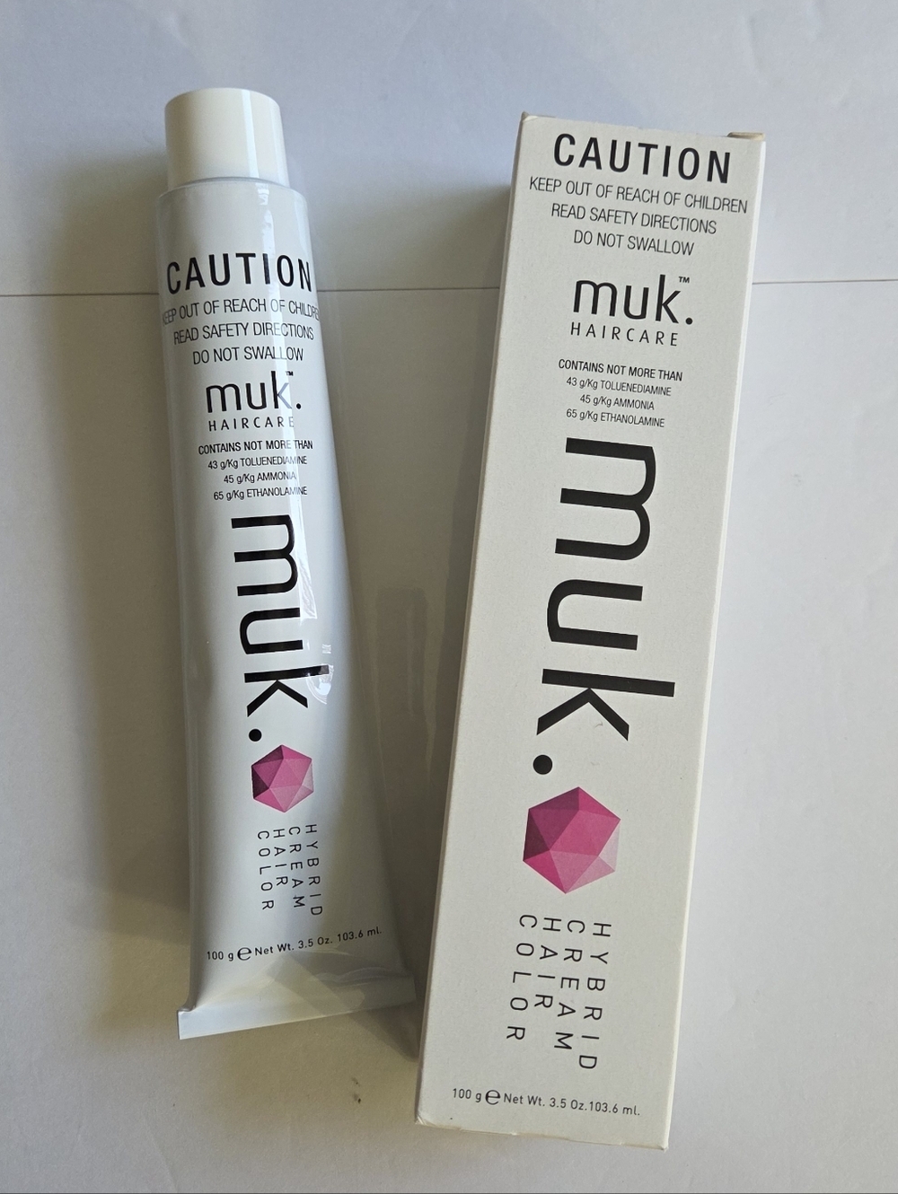 Muk. Haircare Hybrid Cream Hair Color- Light Copper Blonde.